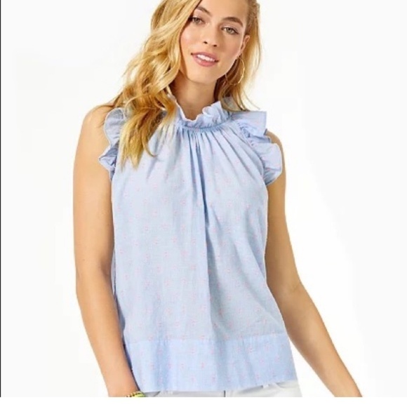 Lilly Pulitzer size small beautiful detailed top excellent condition - Picture 1 of 6
